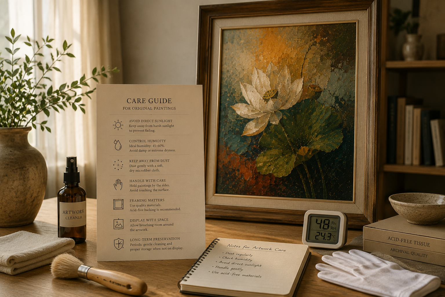 How to Care for an Original Painting